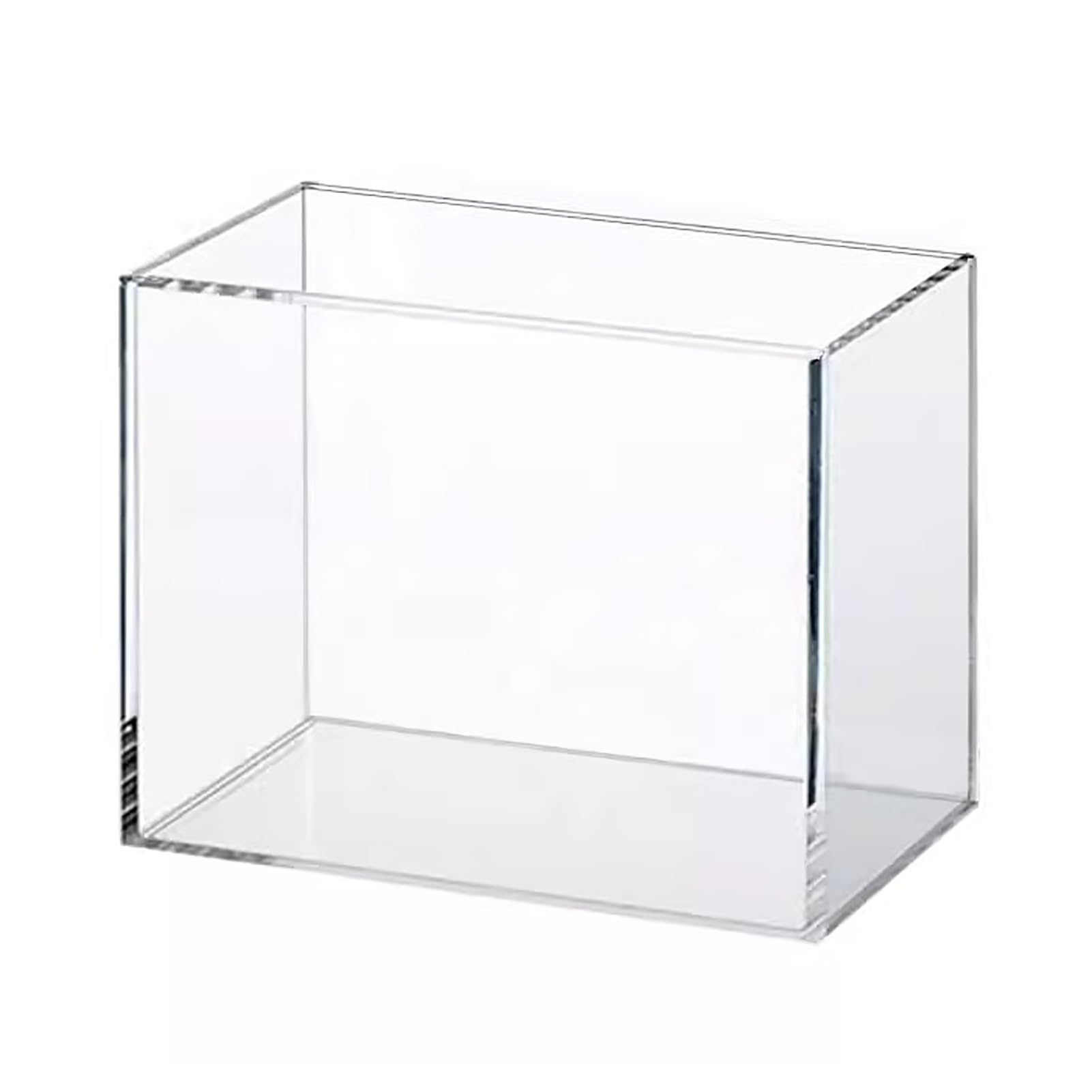 Bandeja acrílica para fotografía, vitrina transparente para publicidad de cosméticos, diseño versátil de tanque de agua