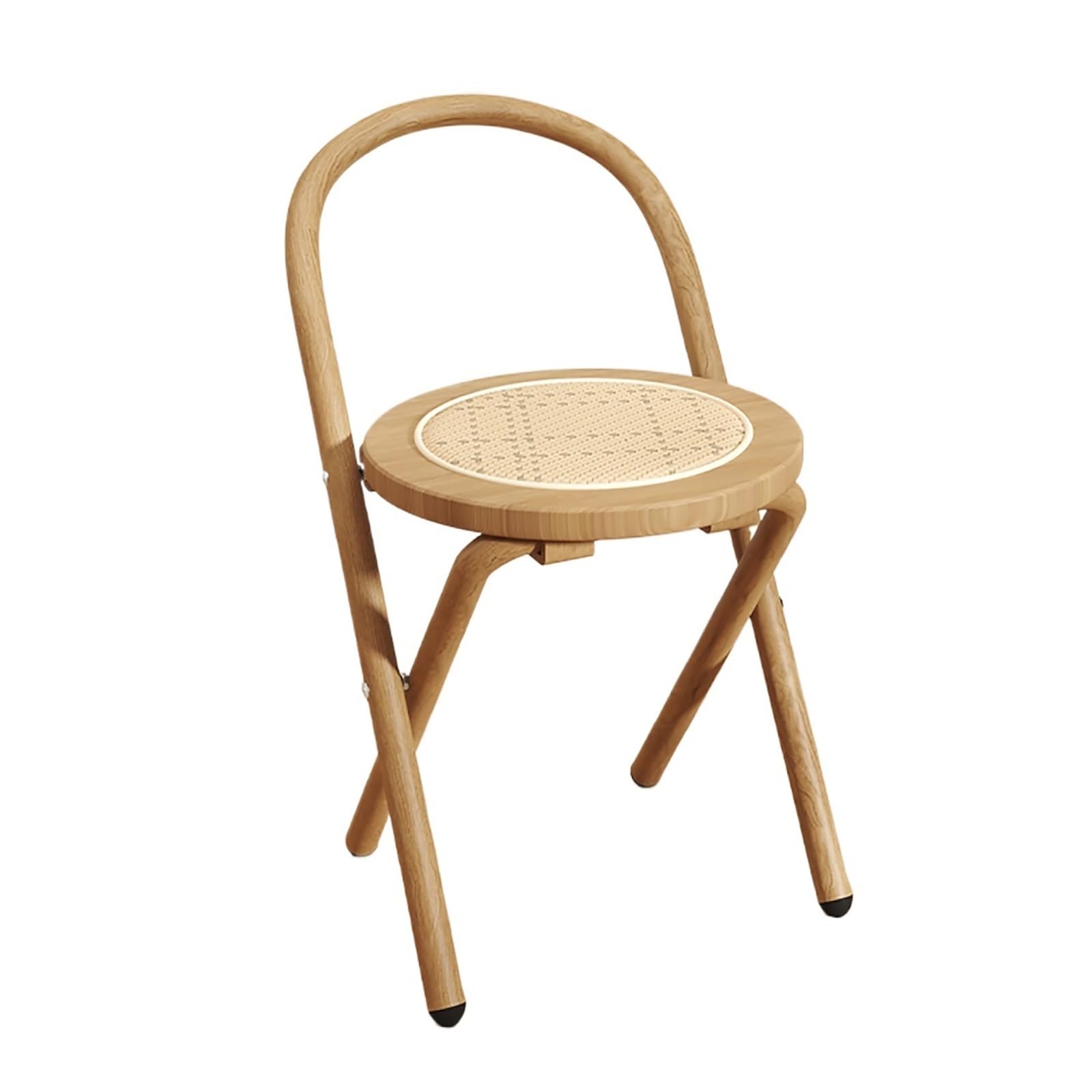 Chaise pliante en rotin noir cuisine bureau et siège d'extérieur