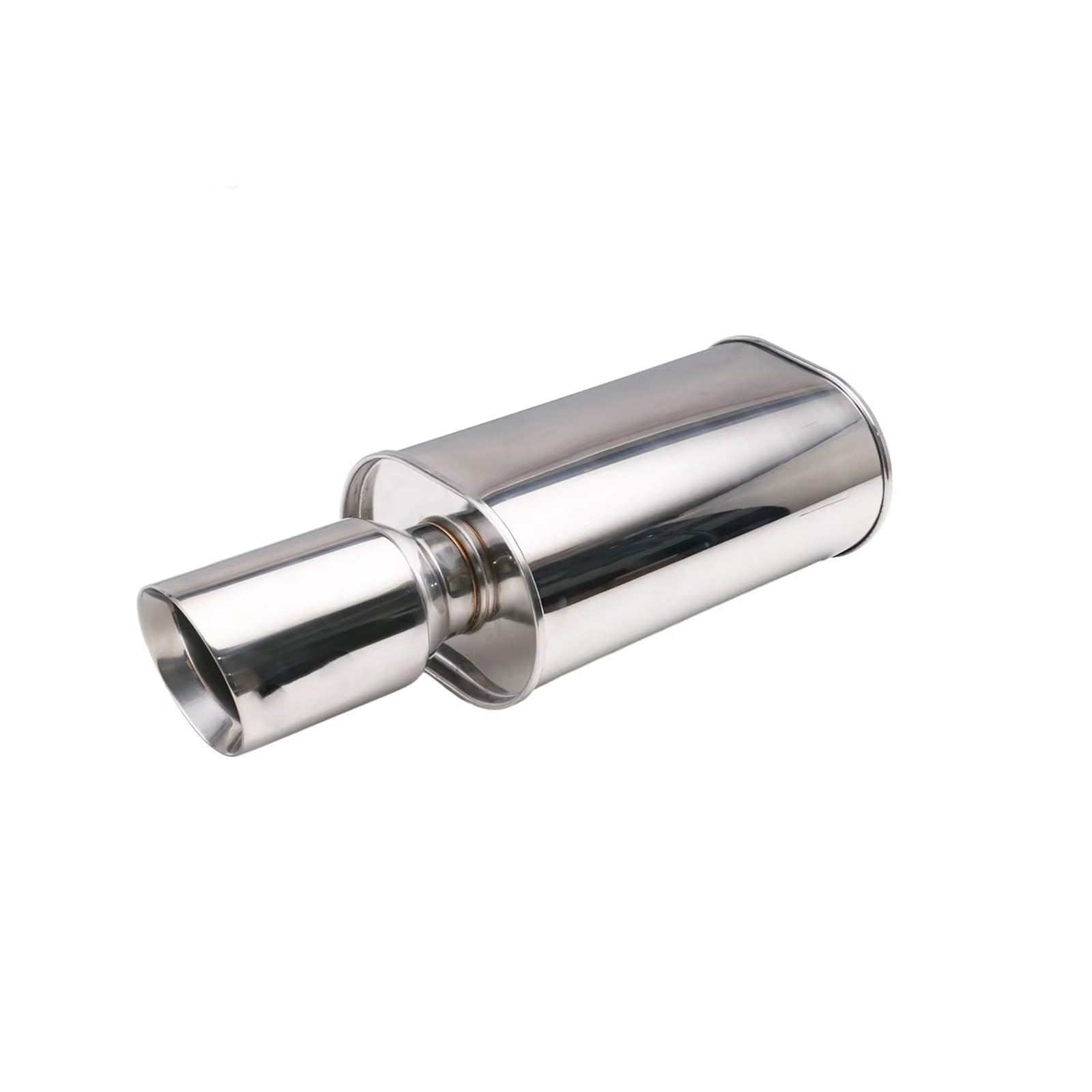 Auspuffrohre für Autos, Auspuffschalldämpfer, Rennsport-Auspuffanlage mit Turbo-Sound, 76 mm Edelstahl