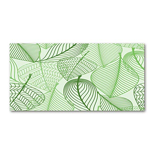 Tableau sur toile fleurs et plantes pour masquer mur vide deco salon moderne vert 100x50