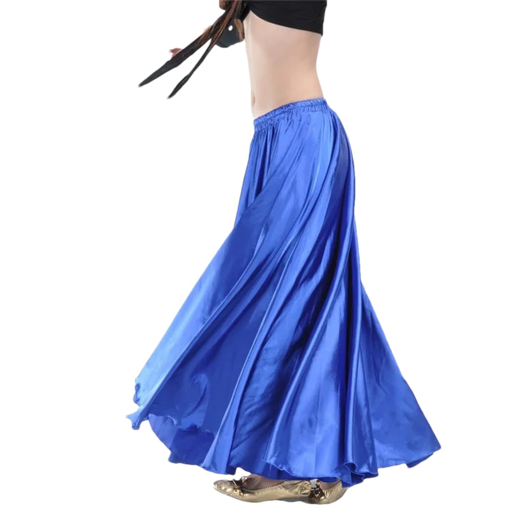 Faldas amplias y vaporosas, Falda de Danza del Vientre Gasa Satinada for Mujer Multicolor