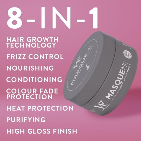 Watermans Hydrating Rosemary & Argan Oil Hair Mask and Deep Conditioner for Dry or Damaged Hair with Niacinamide, Provitamin B5, Caffeine, B3, B6, B7, C, E (6.76 fl oz)