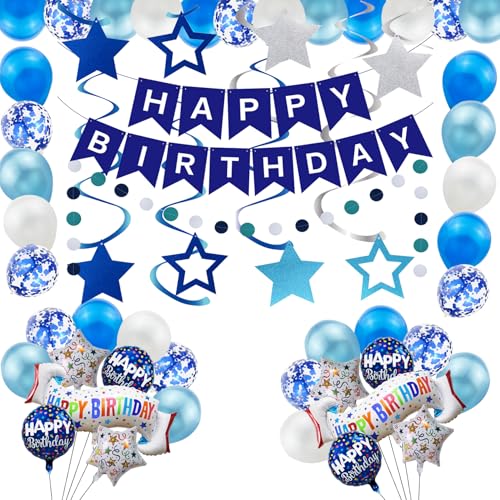 Décoration anniversaire colorée avec bannière Happy Birthday pour fête enfants et adultes