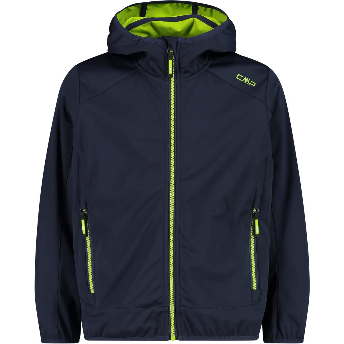 CMP Giacca Softshell Boys, b.Blue-Limegreen, EU 176
