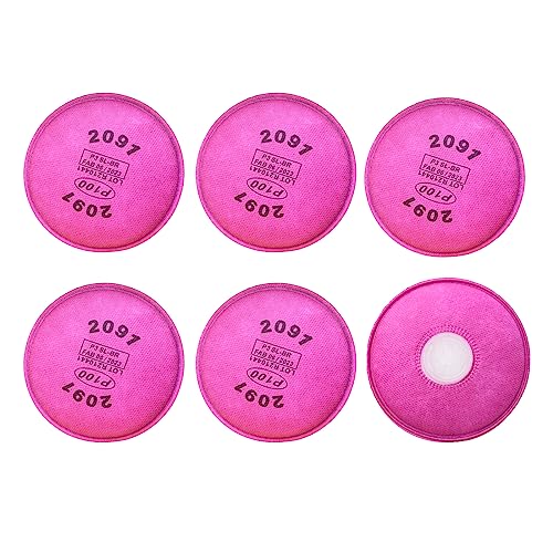10PCS?5Pack?2091 Filters for Respirator Compatible with 2091, Installed on P100 Filter Retainer Replacement for 6000 6200 6800 7000 FF-4 for Against Dust Welding Woodworking