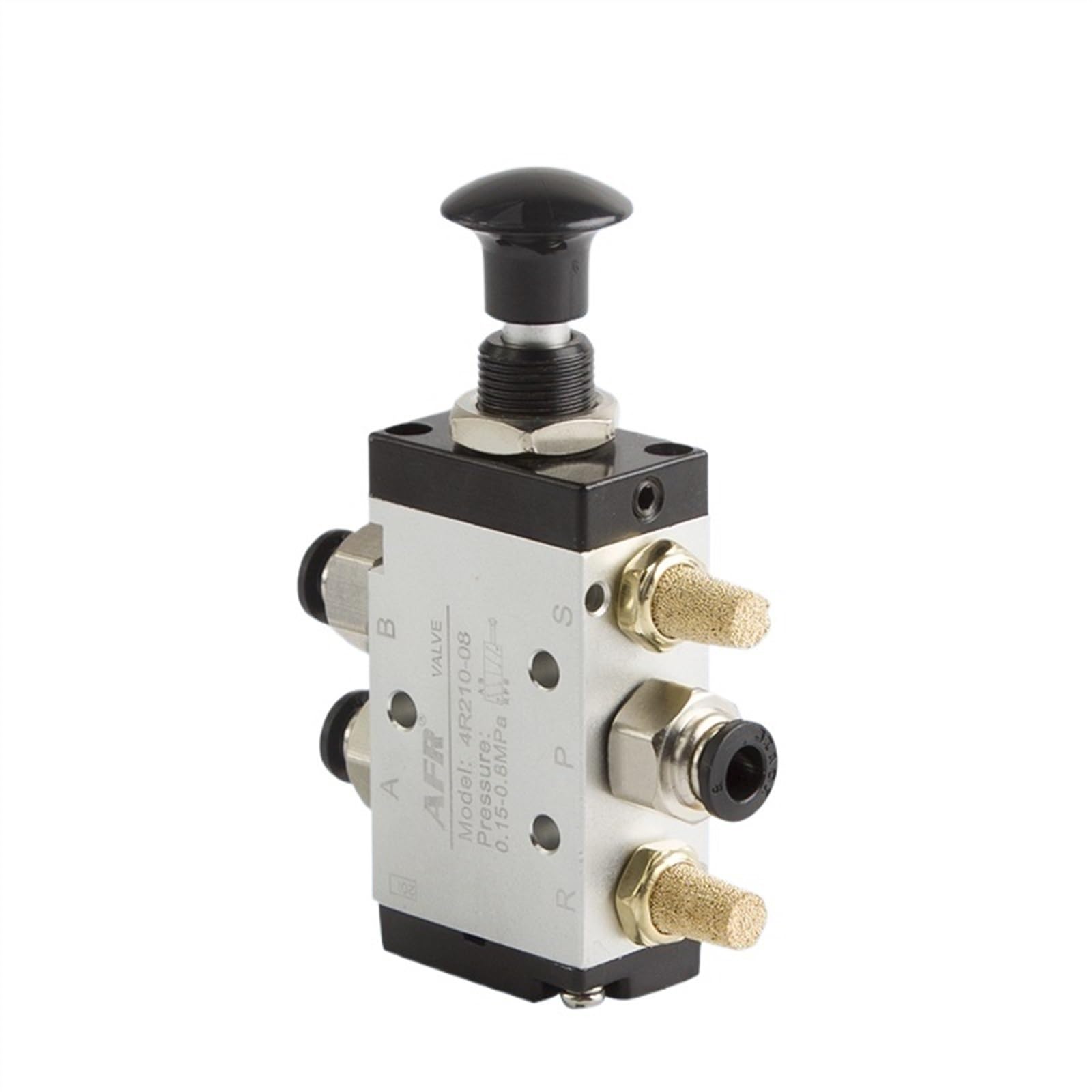 1 Pieza Válvula de tracción mecánica 4R310-10 4R210-8 Interruptor neumático Dos Tres vías 5 Pasos 4R110-6 4R410-15 Válvula de Cilindro de Control(4R210-8)