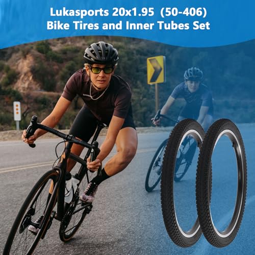 2-Pack Mountain Bike Tires and Tubes Set, 20/24/26 Inch