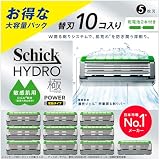 Schick(シック) ハイドロ極パワー 敏感肌 替刃（１０コ）男性用 髭剃り カミソリ 電池付き