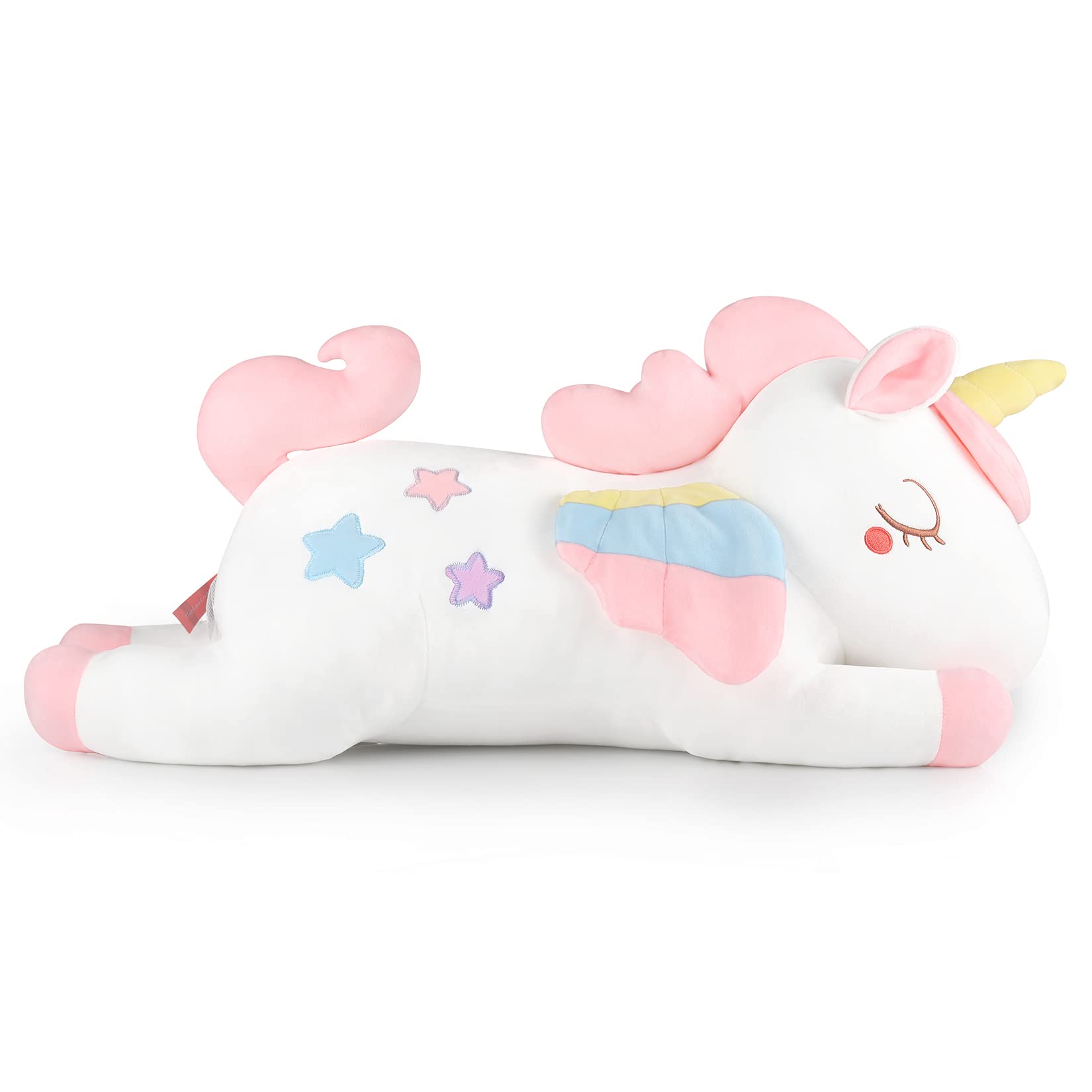 GAGAKU Cuscino a forma di unicorno 66 cm con grande unicorno per bambini e ragazze - Regalo di compleanno e anniversario