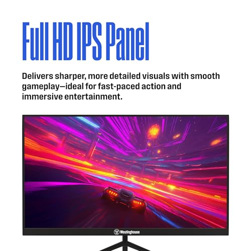 Image of Westinghouse 27 Inch Gaming Monitor, IPS, 180Hz, 1ms, Built in Speakers, HD 1080P, 110% sRGB, AMD FreeSync, Eyecare, Computer Monitor for Office, PC & Console Games, DisplayPort, HDMIx2 /Gaming Mode