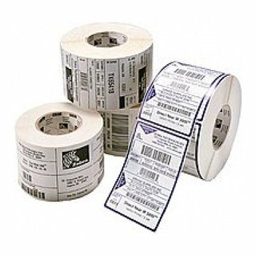Zebra PolyPro 4000D, 2" x 1.25" PolyPro 4000D, All-Temp Adhesive, Direct Thermal, Polypropylene 280/Roll LD-R2BF5W-R