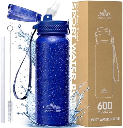 Mont-Clair Gourde isotherme - Gourde Sport 600ML - Bouteille isot...