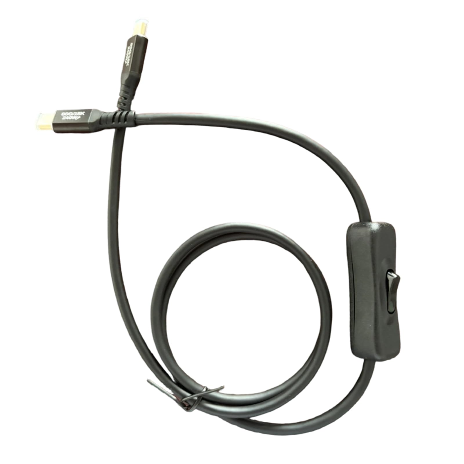 Cavo adattatore di tipo C con interruttori a levetta offre PD240W ricarica rapida 120Gbps velocità dati e video 16K USB C cavo di controllo di commutazione