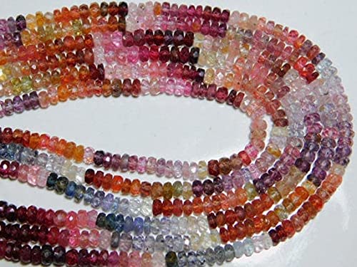 Spinel micro cut rondelles 3mm spinelle naturelle contre les perles ternes