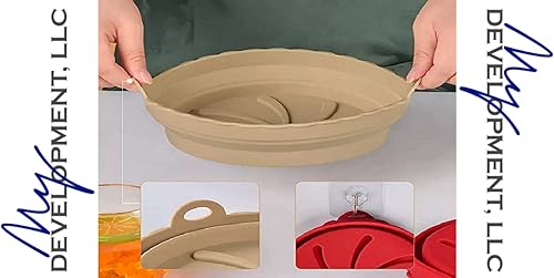 Miniatura 7 de Revestimientos de silicona para freidora de aire  Forros de silicona resistentes al calor  Forros antiadherentes seguros para alimentos para cesta