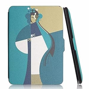 SwooK Classic Printed Magnetic Flip Cover case for All New Kindle Paperwhite 10th Gen Generation 2018 Released Kindle Flip Cover Case Shell (Opera)
