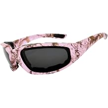 OWL Womens Motorcycle Glasses Foam Padded Pink Frame Cycling Riding Glasses UV400 Polycarbonate Motorcycle Goggles for Women