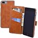 Produktbild Suncase Book-Style (Slim-Fit) kompatibel mit iPhone 8 PLUS / iPhone 7 PLUS Hülle Ledertasche Leder Tasche Handytasche Schutzhülle Case (mit Standfunktion und Kartenfach) cognac