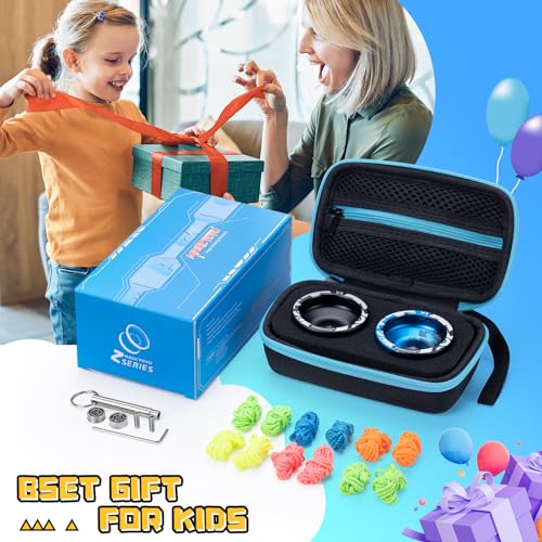 MAGICYOYO V3 Yoyos Professional Responsive Yoyo 2 Pack, Professional Metal Yo Yo for Beginner, Dual Purpose Pro Yo-yo Toy with KK Bearings + Removal Bearing Tool + Axle + Case Bag + 12 Yoyo Strings - Thumbnail 6
