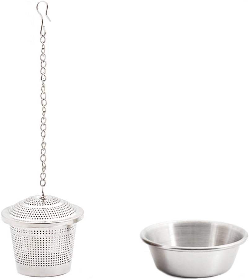 ティーストレーナー お茶注入器は 超ファインメッシュプレミアムステンレス鋼 インフューズ ブリューカップ マグカップでルーズリーフ茶 銀 Size トップ 白 オフィス コーヒー A