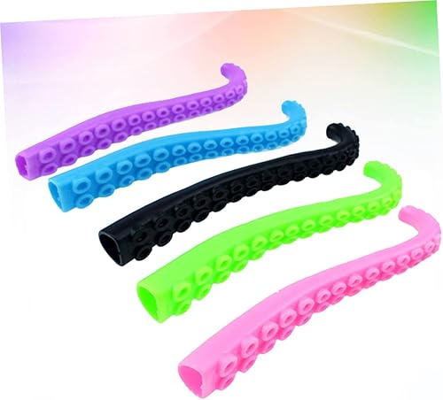 Miniatura 6 de Juego de 5 cunas de pulpo para niños, disfraces para niños, juguetes elásticos, marionetas de dedo de pulpo, juguete de animal para niños, disfraz