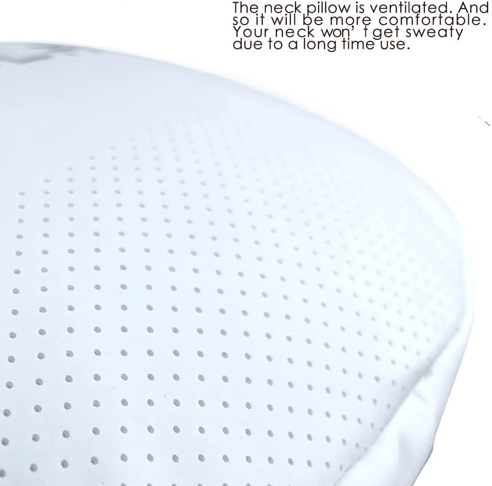 TESBEAUTY Nappa Leather Headrest Pillow 2 Packs for Tesla Neck Pillow Uniquely Designed for Tesla Model Y/3/S/X Tesla Car Neck Support Cushion for People Under 5'7" White - Image 7