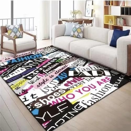 Tapis durable lavable rouge pour chambre enfant et ado - 2