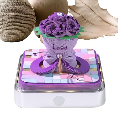 3D�J�����_�[ 2026-3D�e�B�A�A�E�F�C�y�[�p�[�J�[�r���O�A�[�g�����p�b�h - LED�Ɩ��ƃA�N�����P�[�X�t���؂藣�������� ���R�[�h�v�����i�[ �K���g���b�J�[ �u�b�N�}�[�N�p