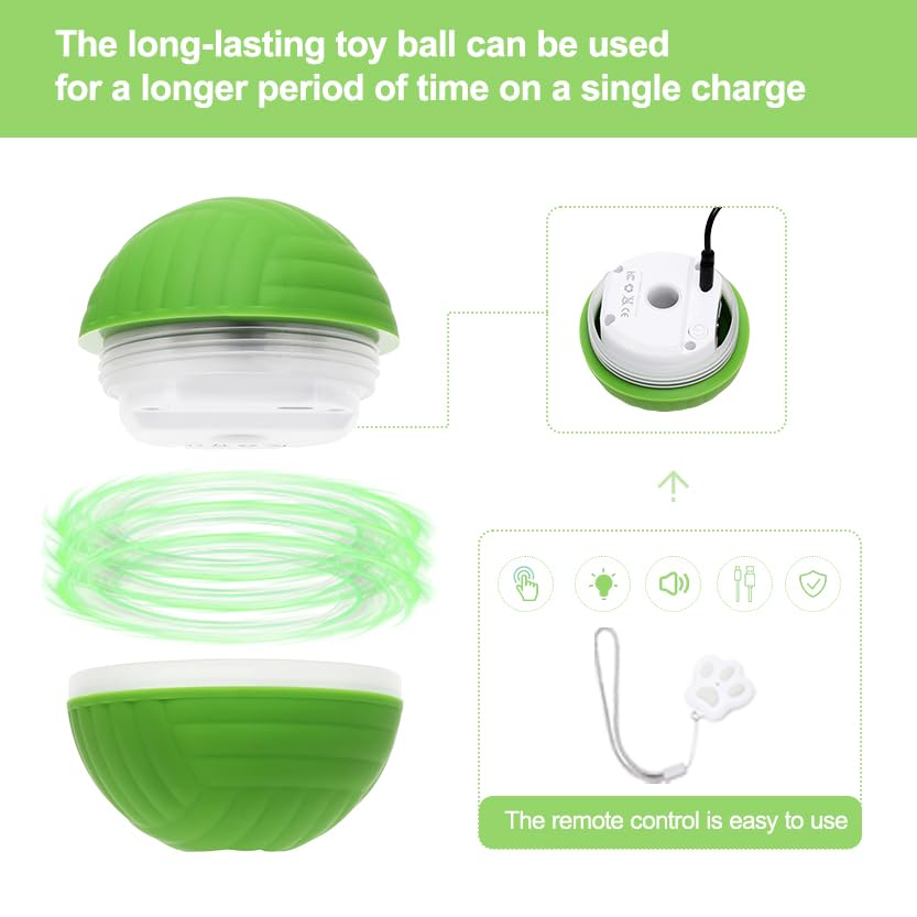 Balles électriques pour chien Petmolico avec télécommande - 4