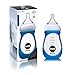 Joovy Boob Glass Bottle and Sleeve, Blue, 8 Ounce