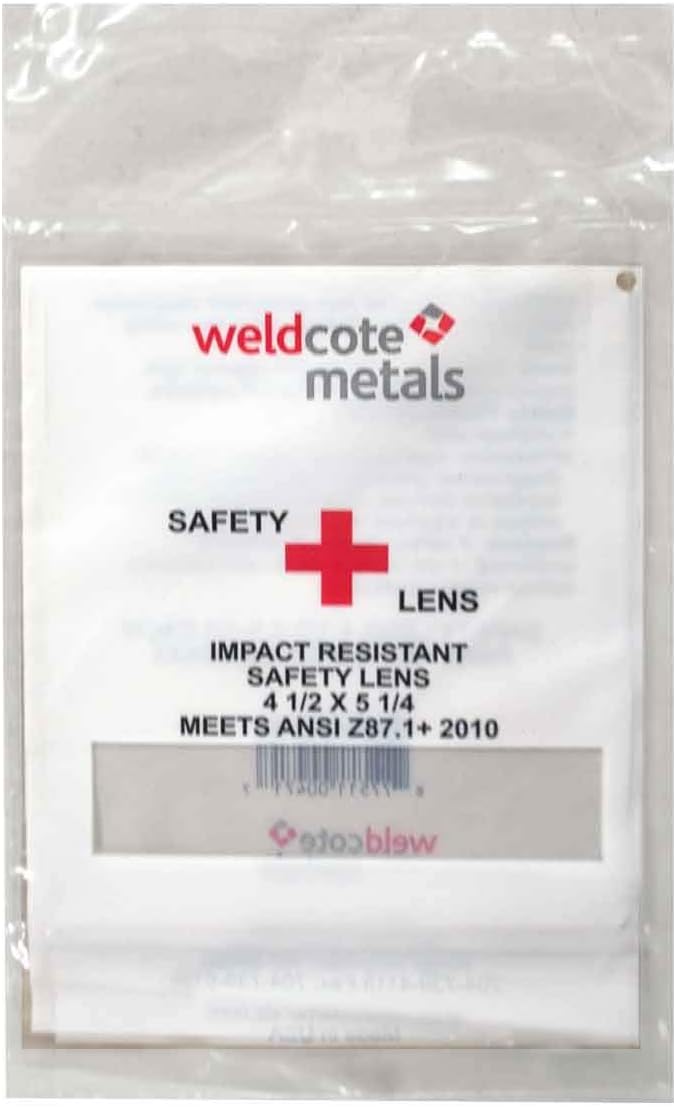 Weldcote Metals Safety Welding Helmet Replacement Lens 4-1/2" X 5-1/4"