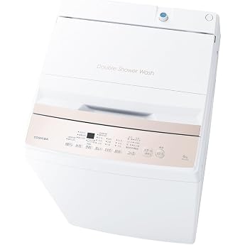 TOSHIBA AW-6GA4(W) Fully Automatic Washing Machine, 13.2 lbs (6 kg) AW-6GA4(W) Living Alone, Body Width 20.3 inches (51.5 cm)
