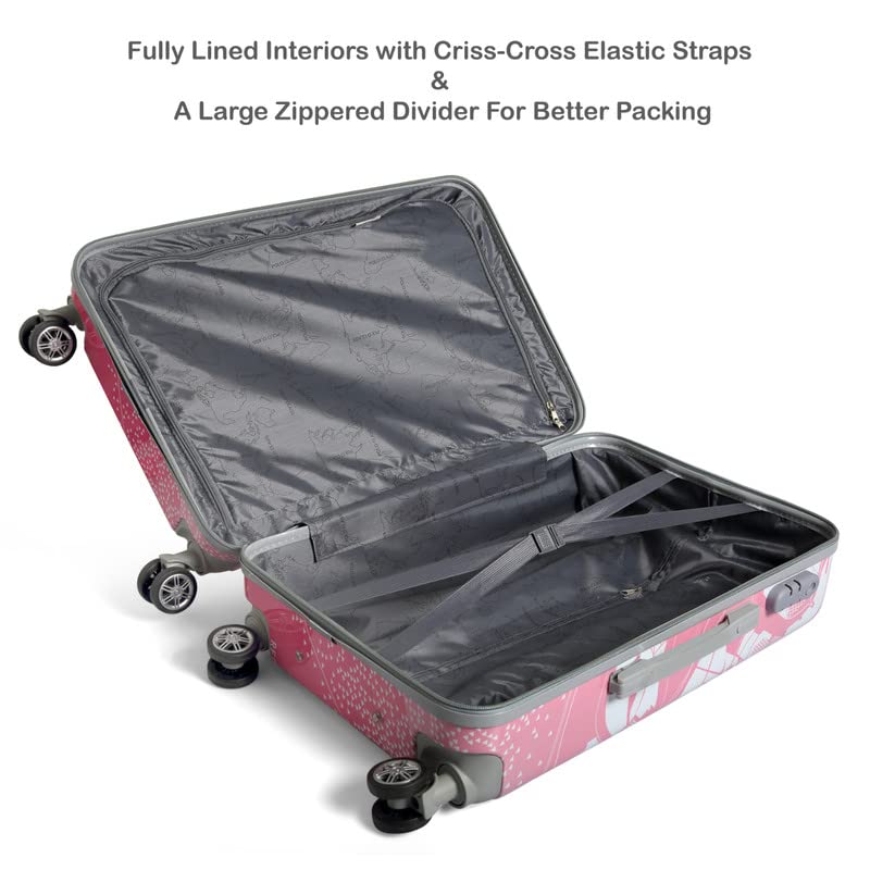 Image of Polo Class 2Pc Set Travel Trolley Bag (20 /28 inch) - Pink