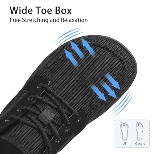 Men's Barefoot Shoes Wide Toe Box Minimalist Shoes for Men Zero Drop Sole Non Slip Walking Running Sneakers2