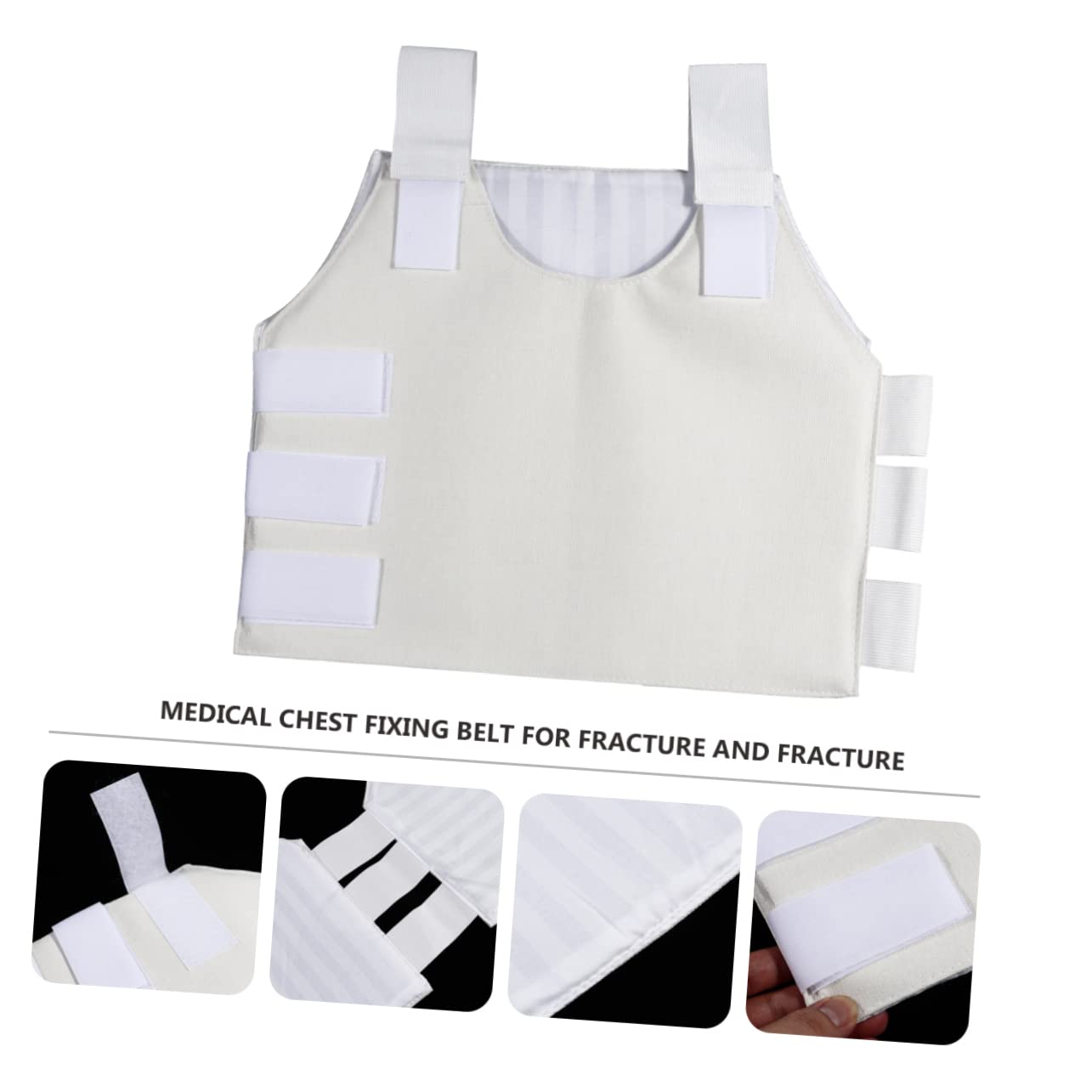 OUNONA Breathable Rib Support Belt Chest Brace for Postoperative Sternum Fractures and Rib Injuries Comfortable and Chest Protector for Men and Women