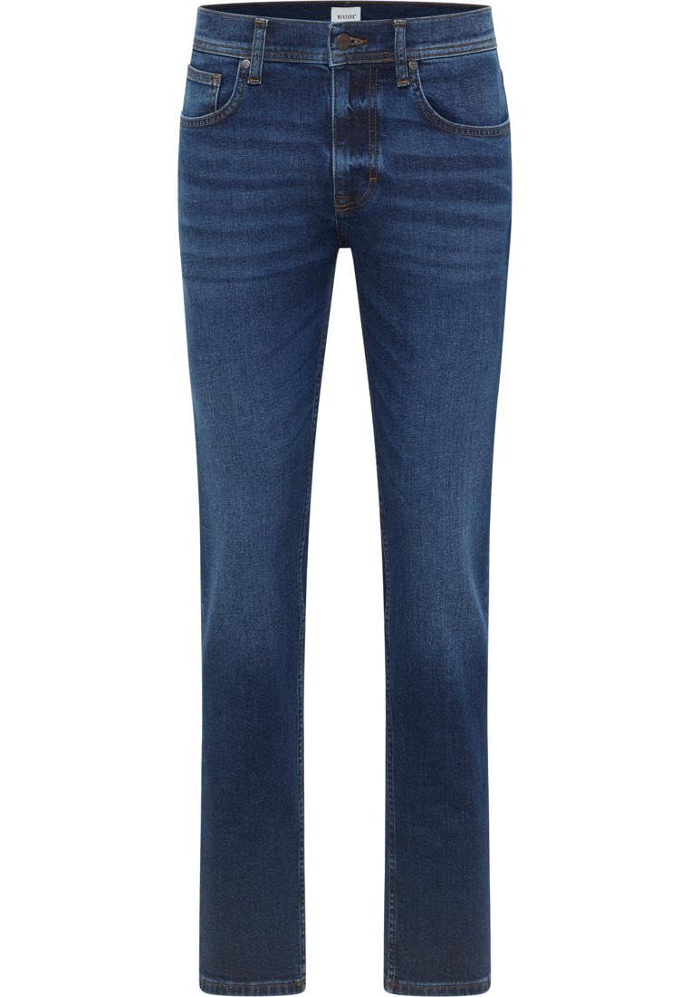 Mustang Men's Dark Blue 983 Style Orlando Slim, 32 W/34 L