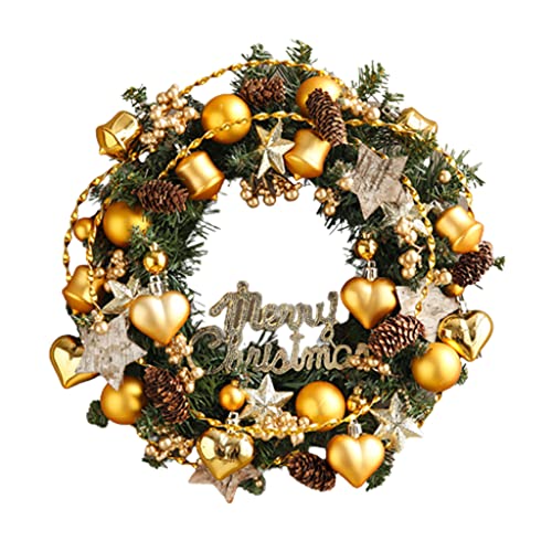 Couronne de Noël en décoration faite à la main pour mur et hall d'hôtel