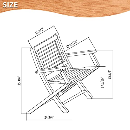Amazonia Delaware 9-Piece Outdoor Dining Table Set Eucalyptus Wood Ideal For Patio And Indoors, Brown #TOP5
