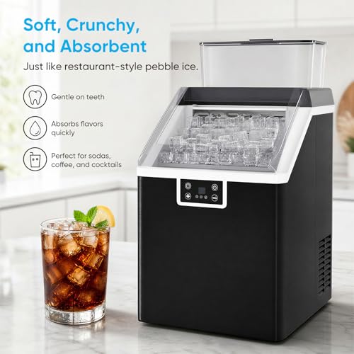 Fabricadora de Hielo Tabu Nugget 55 lbs 24h Negro miniatura 4