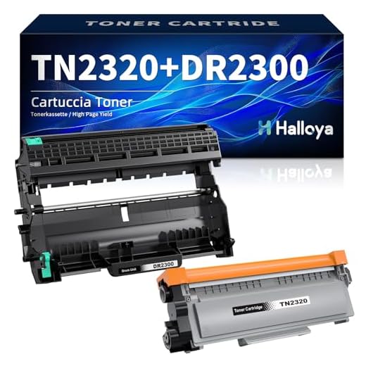 Halloya TN2320 Toner DR2300 Trommel Kompatibel für Brother TN2320 DR2300 Toner für Brother MFC-L2700DW MFC-L2700DN MFC-L2720DW HL-L2340DW HL-L2300D DCP-L2520DW DCP-L2540DN (TN2320+DR2300)