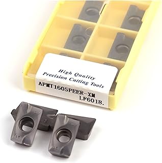 Tungsten Carbide Cutters Inserts Set-10pcs APMT1604PDER H2 M2 QM APMT1604PEER XM APMT1605PEER APMT160420PDER GW LF6018 Mill Carbide Inserts (Angle : APMT 10pcs, Shank Diameter : 1604PEER XM LF6018)