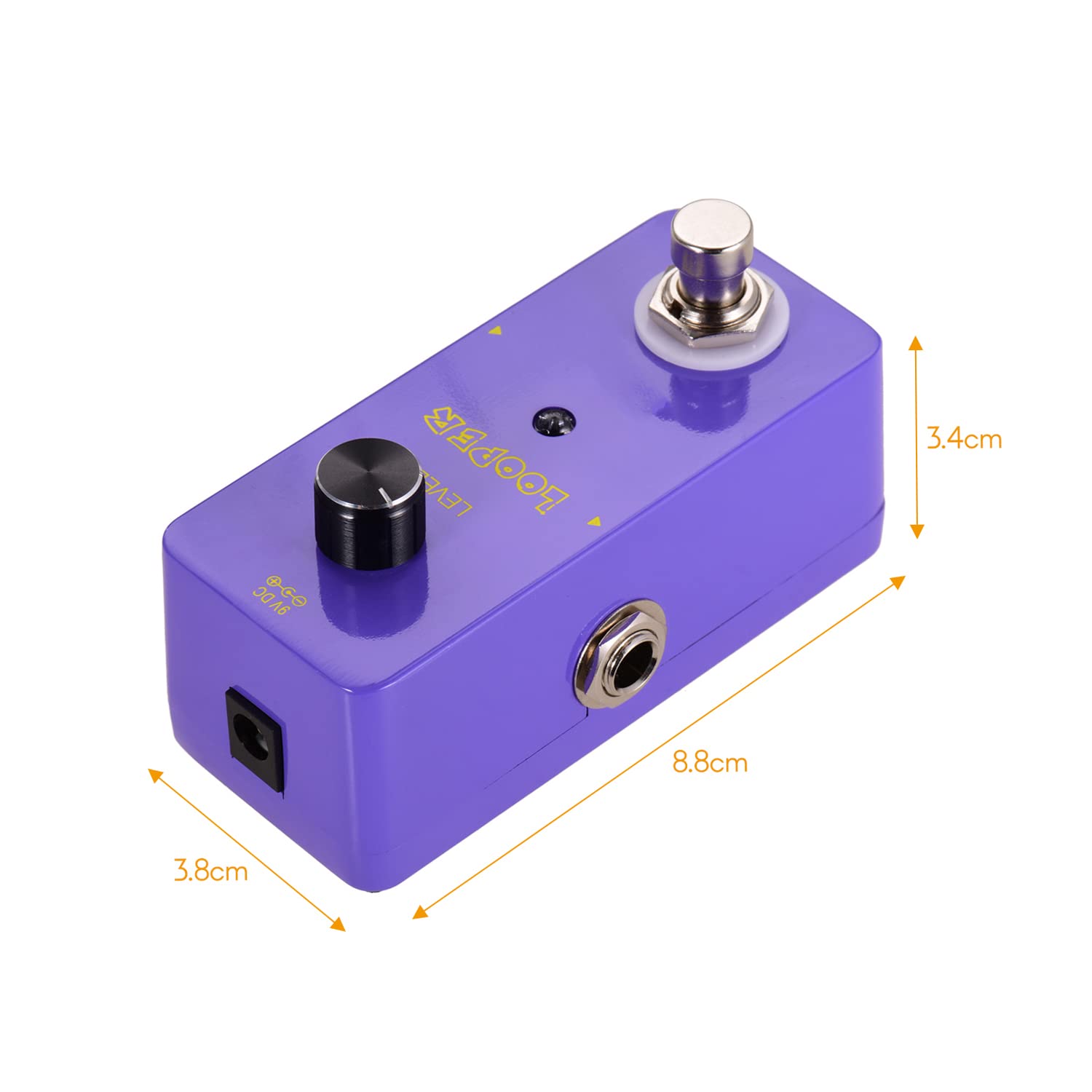 Mini Looper Pedał Efektów Pętla Gitarowa Pętla Basowa Pedał Ullimited Overdubs Czas zapętlania 5 minut z interfejsem USB, fioletowy