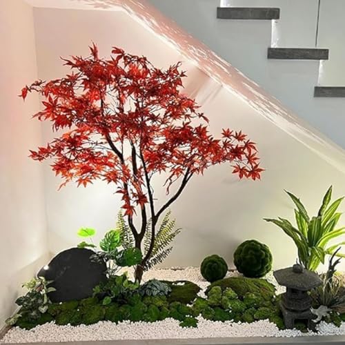 Árbol de arce artificial interior de 1.5m con hojas realistas y ramas moldeables 8