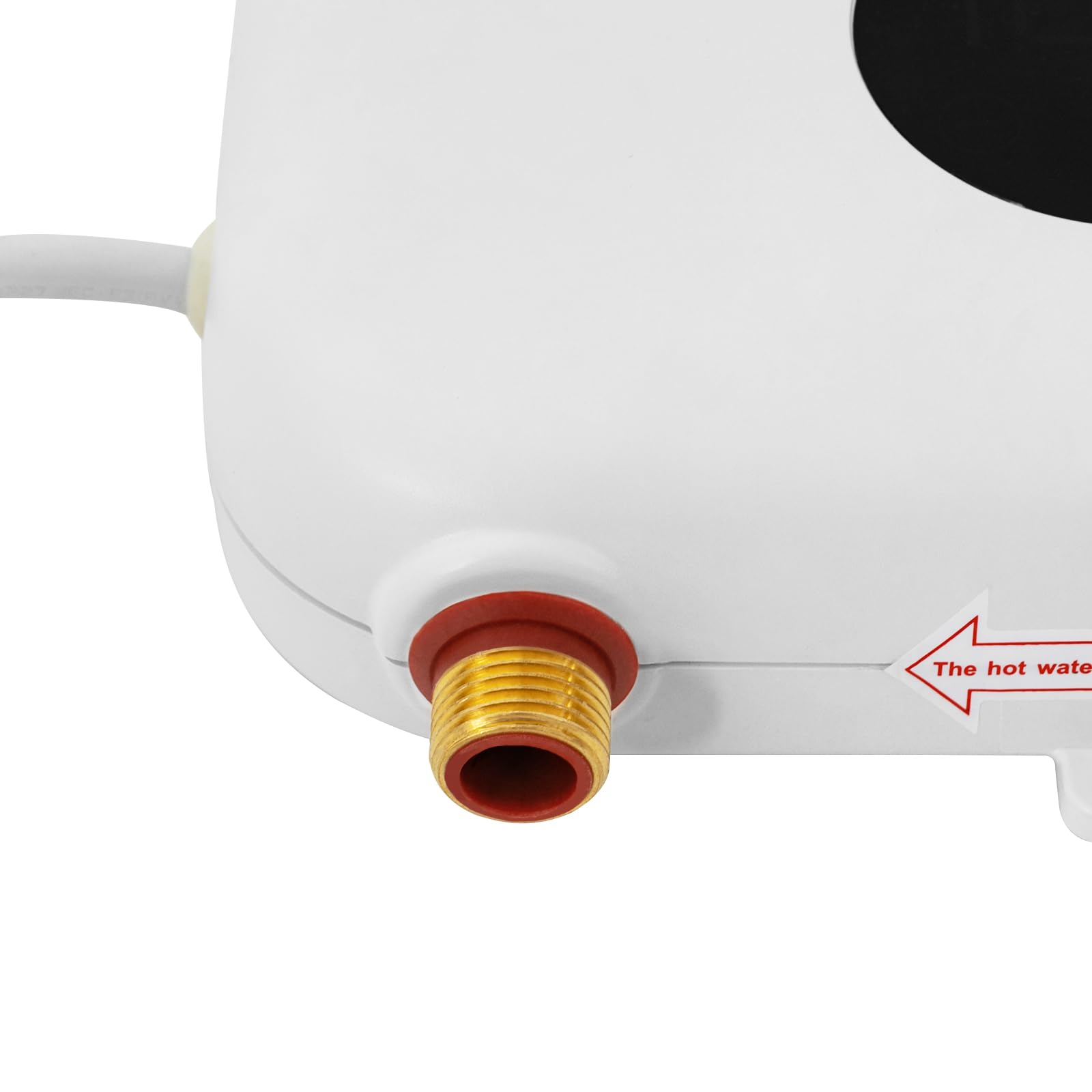 Mini calentador de agua eléctrico, 220 V, 5500 W, con indicador digital LED, calentador de agua eléctrico instantáneo, pequeño calentador de agua para cocina, cuarto de baño
