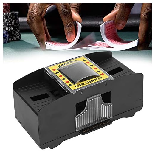 Automatic Playing Card Shuffler, Elderly Low Noise Electric Card Shuffler for Different Card Games and Shuffles the 1-2 Decks of Cards