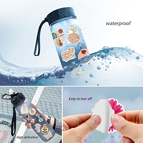 100Pcs Boho Stickers Minimalist Abstract Line Art Decor For Water Bottle And Laptop Vinyl Stickers For Adults Teens (Boho Sticker) #TOP5