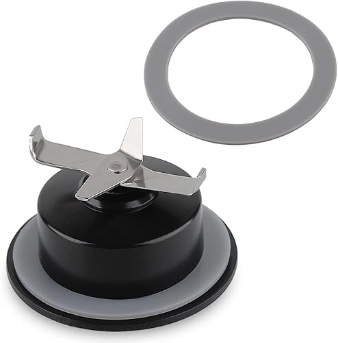 Anbige Cuchilla de piezas de repuesto con 2 juntas, compatible con mezcladoras Black&Decker BL1110BG BL1120BG BL1130SGM BL1820SGM BL1830SGM (hoja