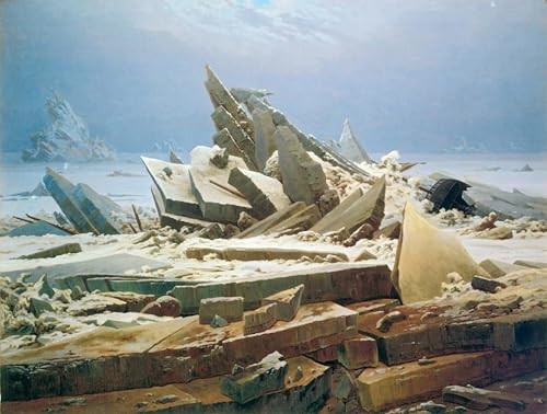 Affiches et gravures de glace de Caspar David Friedrich pour déco salon moderne