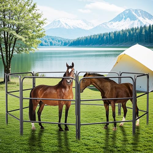Horse Corral Outdoor Fence Folding Fences,Livestock Fencing Perfect for Smaller
