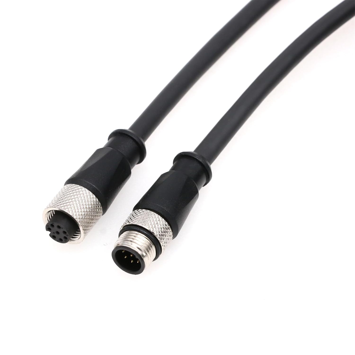 8 Pin Male Female Cable Extension for Humminbird Fish Finder Ulterra Trolling Motor Ethernet Network Control, Shielded PVC Waterproof 5m